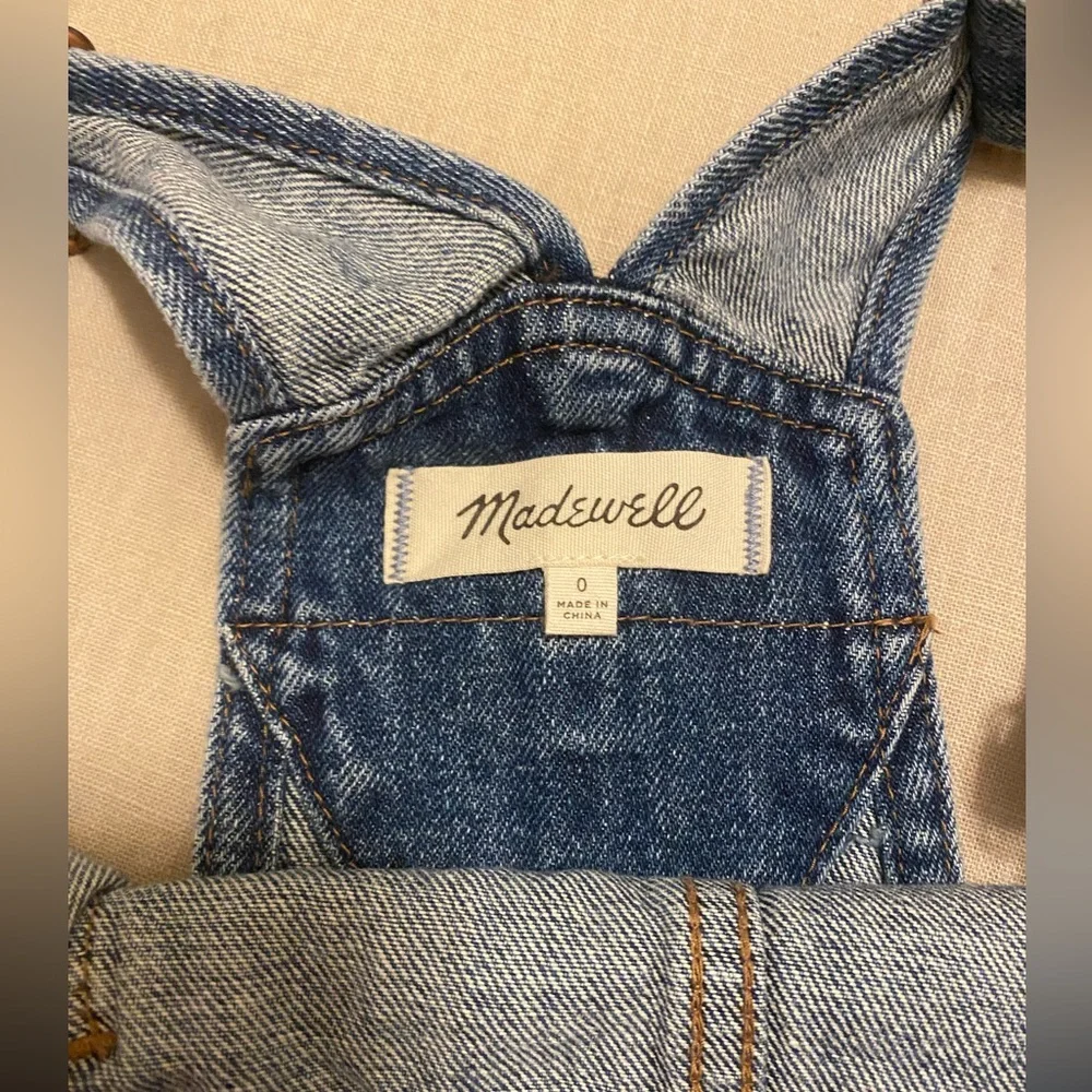 NWOT Madewell Medium Wash Denim Overall Dress - Picture 3 of 5